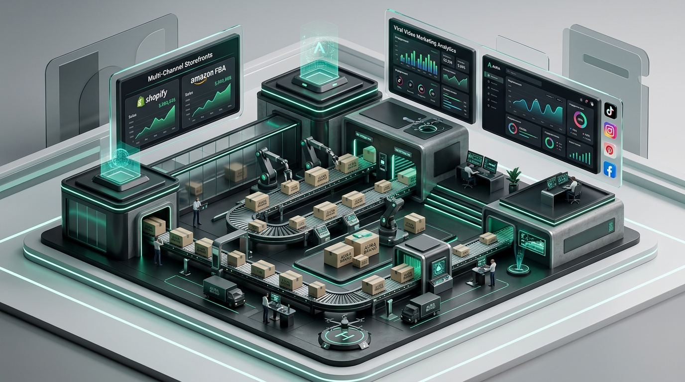 Omnichannel E-Commerce Strategy Illustration